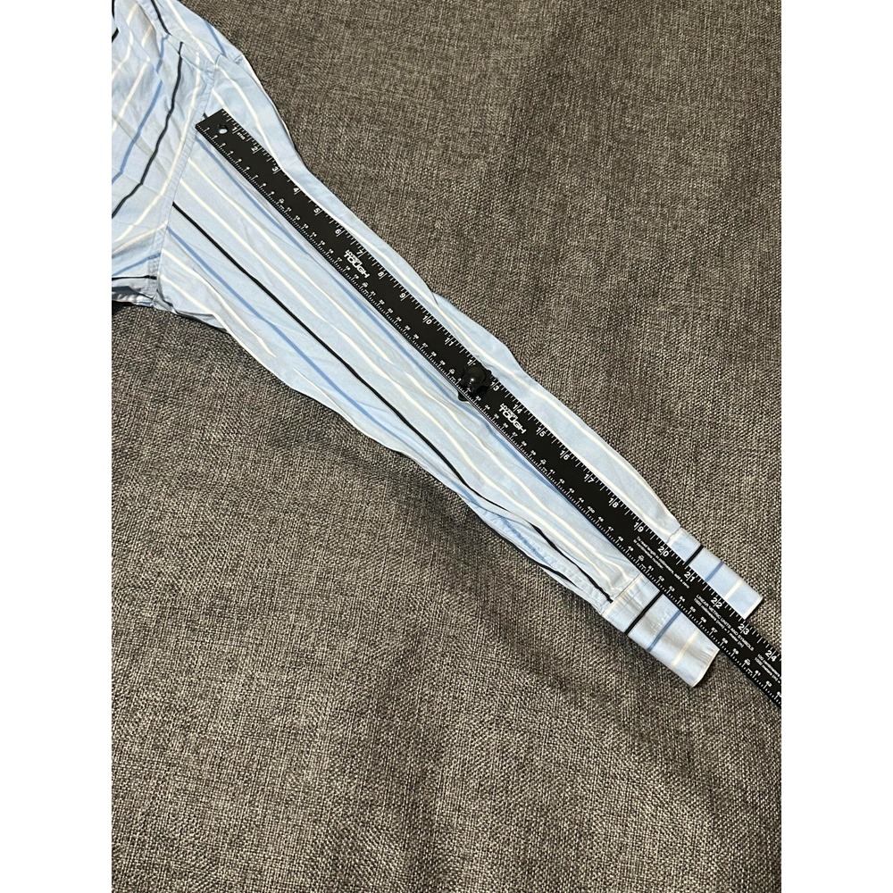 Claiborne Modern Fit Men's Striped Size L Long‎ Sleeve Shirt - Picture 3 of 6